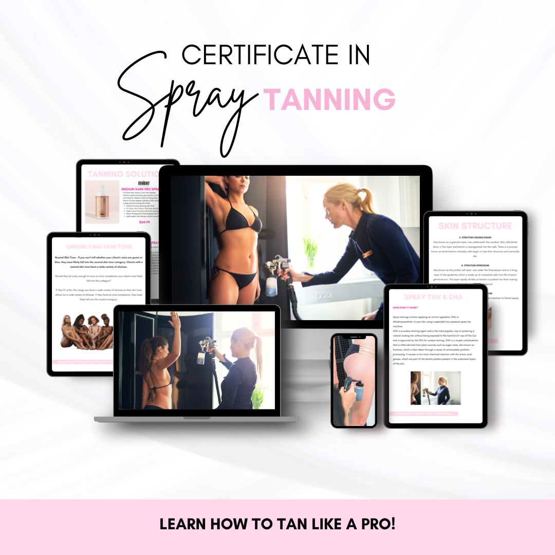 Certificate in Spray Tanning - Learn Spray Tanning online course on multiple devices.