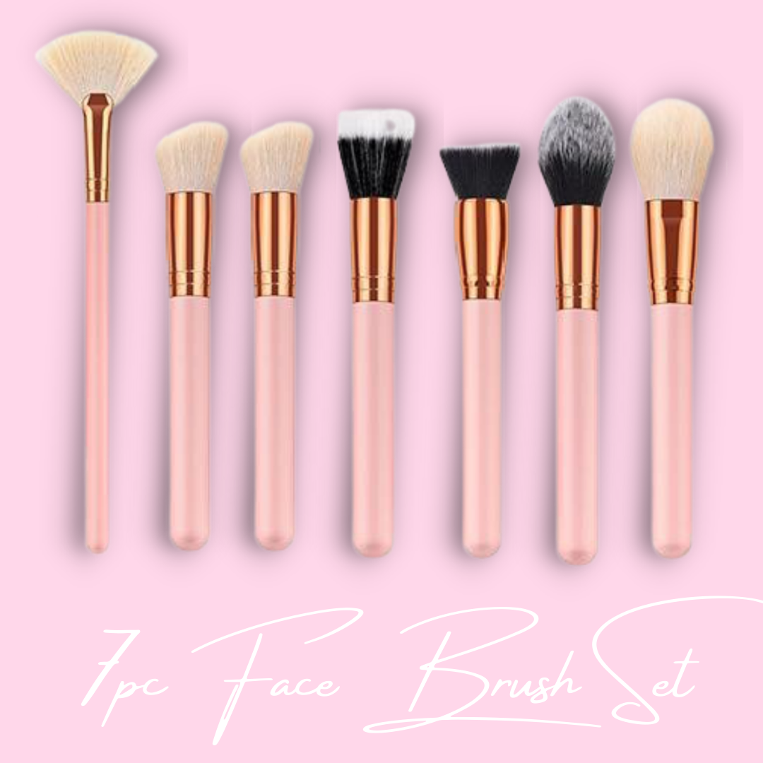 PRO FACE BRUSH SET - 7pc - Makeup and Beauty Courses Online