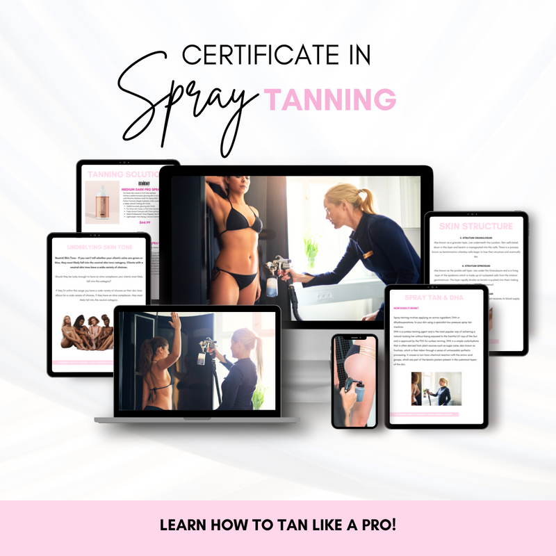 Certificate in Cosmetic Spray Tanning - Online Course