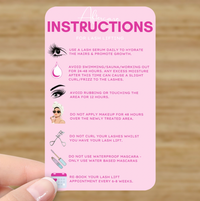 Treatment Aftercare Cards - Makeup and Beauty Courses Online